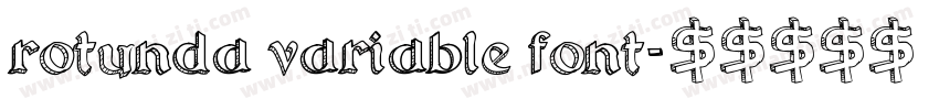 Rotunda Variable Font字体转换